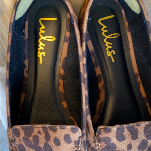 Lulus Slide Leopard Print Flats - Picture 3 of 6